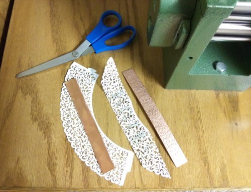 Judy Larson's All About Rolling Mills - What can be used to make impressions on metal?, Tools For Wire Jewelry, Tools, Pre-textured brass sheets made for jewelry